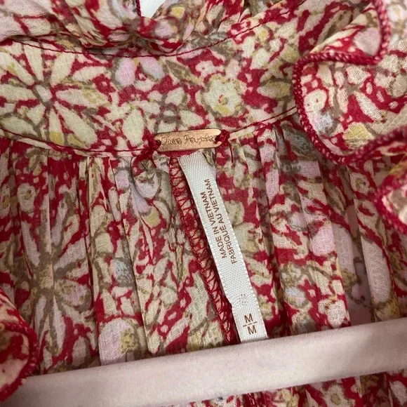 Free People Size M Flowy Floral Boho Maxi Dress - Picture 4 of 12